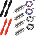 8pcs 8520 Coreless Motor 8.5 x 20mm Brushed Motors Hollow Cup Drone Motor+ 8pcs 55mm CW CCW Propeller for DIY Micro Quadcopter RC Drone