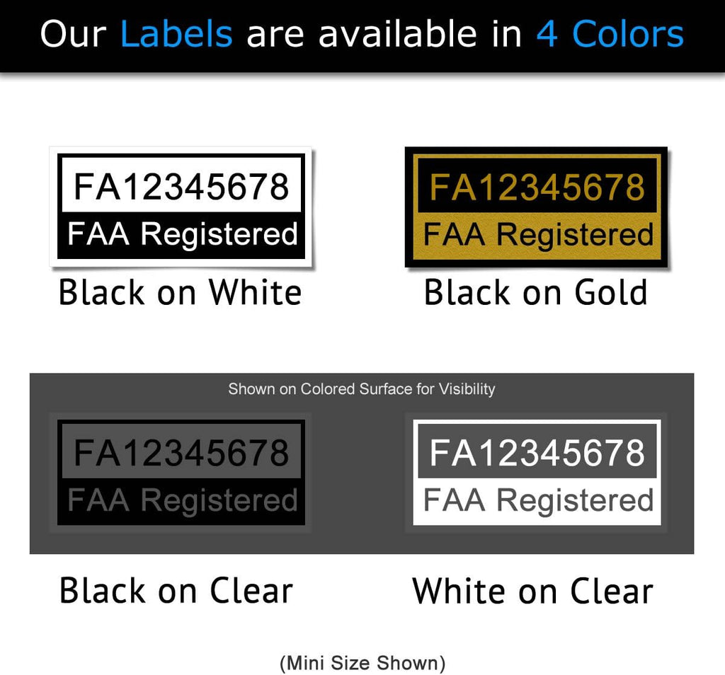 Mavic Air - FAA Drone Identification Bundle - Labels (3 Sets of 3) + FAA UAS Registration ID Card for Hobbyist Pilots + Lanyard and ID Card Holder - Onyx Black Shown