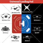 FPVtosky Nighttime Reflective Drone Landing Pad, Fast-fold Double Sided Waterproof Landig Pad Weighted for DJI Mini 5 Pro/ 4/3 Pro/Mini 4k / Mavic 4 / Air 3s/ Avata 2/ Neo/Flip(30 in)