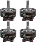 DYS 4PCS SUNFUN 2207 1750KV 6S Drone Motor for FPV Racing Drone Quadcopter 5inch Freestyle Remote Drone (SF2207 1750KV 4PCS)