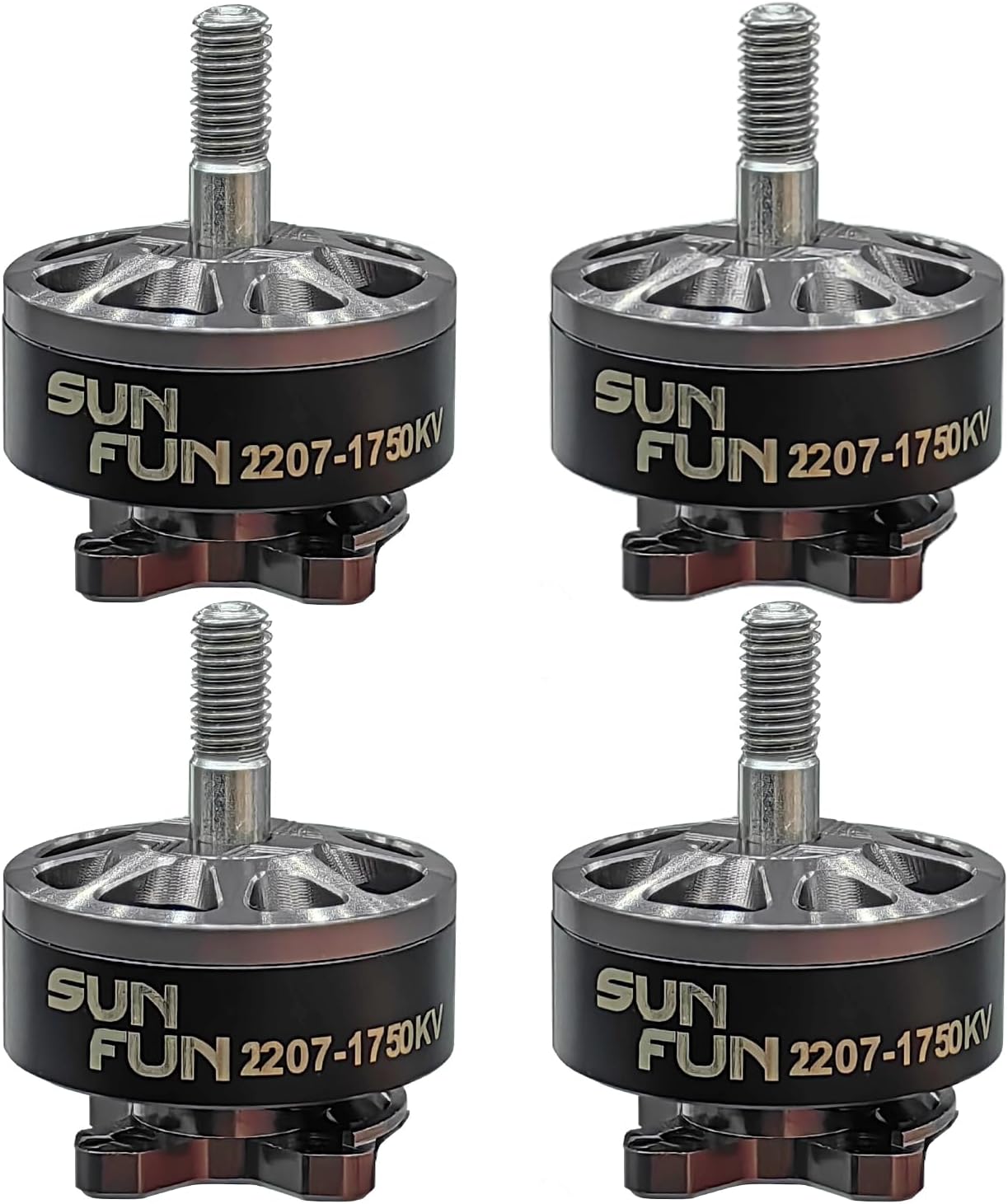 DYS 4PCS SUNFUN 2207 1750KV 6S Drone Motor for FPV Racing Drone Quadcopter 5inch Freestyle Remote Drone (SF2207 1750KV 4PCS)