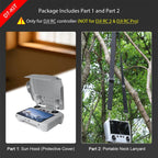 Arzroic Sun Hood Kit for DJI Mini 3/3 Pro RC Controller Accessories - Anti-Glare Sun Shade Cover and Neck Lanyard