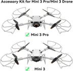 Mini 3 Pro Propeller Guard - 4 Pcs with Blades Landing Gear Foldable Extension Legs Propellers Holder Lens Cover Gimbal Protector for DJI Mini 3 Pro/Mini 3 Drone Accessories Set