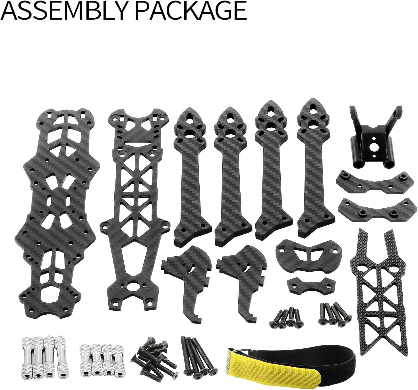 Mark4 HD 5-Inch FPV Racing Drone Frame Kit, 225mm Wheelbase Carbon Fiber Quadcopter Frame with 5mm Arm for RC Freestyle FPV, Drone Quad Compatible with DJI FPV Air Unit Vista System