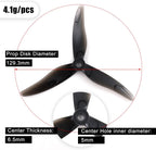 20PCS Drone Props Propeller Gemfan Hurricane 51477 Smooth FPV Racing Props 5.1inch 3-Paddle Propeller CW CCW Props with 5mm Mounting Hole for 2206-2407 Motor for FPV Racing Drone