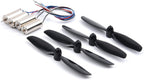 YoungRC 8520 Coreless Motor 8.5 x 20mm Brushed Motors + 75mm CW CCW Propeller for DIY Micro QX95 QX110 Quadcopter RC Drone