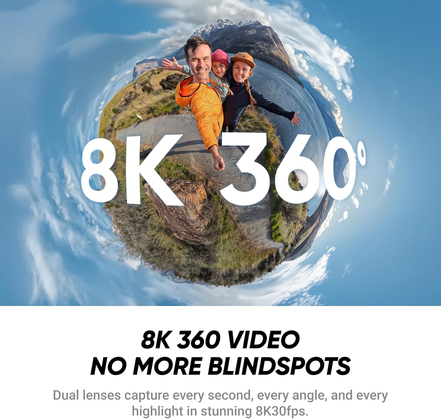 Insta360 X4 Air No Drone No Problem Bundle - Lightweight 165g 8K 360 Camera, 3 Meter Invisible Selfie Stick, Replaceable Lenses, Shoot First & Frame Later, FlowState Stabilization, AI-Powered App
