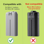 Hanatora USB Battery Charger with Quick Charge 3.0 for DJI Mini 4K/2/Mini SE/2 SE Drone,Indicator Display Raqid Charging Hub Accessories,Check Battery Level