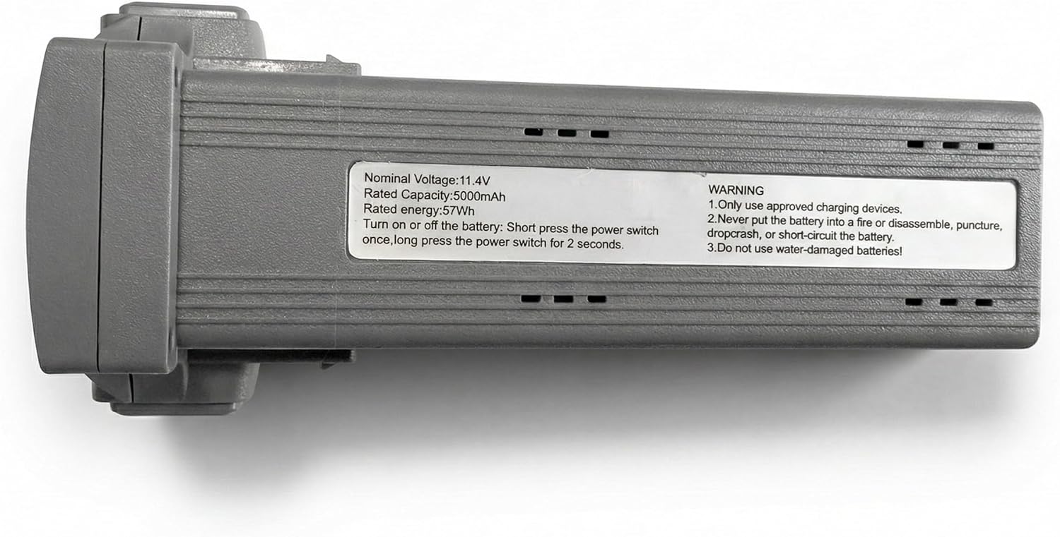 Inc Volo X EZ AI Spare Battery, 11.4V, 5000mAh, 57Wh, Replacement Battery for Volo X Drone, Up to 45 Minutes Flight Time