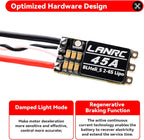 HNYYZL 4Pcs 45A ESC 2-6S Brushless ESC Lipo BLHeli_S Brushless Electronic Speed Controller 45A RGB LED Damped Light Support D-Shot 150/300/600 for RC FPV Quadcopter