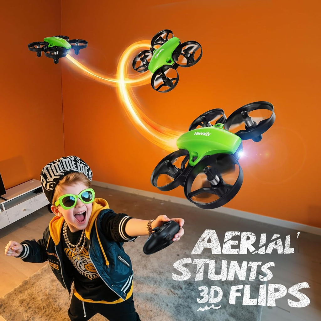 V995 Mini Drone for Kids and Beginners, Indoor Outdoor Quadcopter Plane for Boys Girls with 3D Flips,360¡ã Rotation,Circle Fly,Auto Hover, Headless Mode and 3 Batteries,Gift for Boys and Girls
