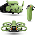 Glossy Glitter Drone Skin Compatible with DJI Avata 2 Bundle (2024) - Solid Lime Green - Premium 3M Vinyl Protective Wrap Decal Cover - Easy to Apply | Crafted in The USA by MightySkins