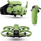 Glossy Glitter Drone Skin Compatible with DJI Avata 2 Bundle (2024) - Solid Lime Green - Premium 3M Vinyl Protective Wrap Decal Cover - Easy to Apply | Crafted in The USA by MightySkins