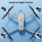Ruko F11PRO 2 Drone Propellers (4Packs) - Replacement Blades, Spare Drone Accessories, Grey,