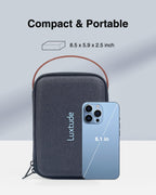 Luxtude Hard EVA Case with Foam, Hard Sided EVA Shockproof Camera Organizer Case, Travel Carrying Cases for Drones, Digital Products, Electronic Instruments, etc.