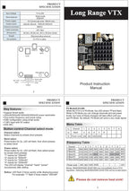 5.8GHz FPV VTX PIT/250/500/1000/2000mW Long Range Switchable Transmitter Support OSD Configuration Using Smart Audio and Microphone with MMCX, FC Uart for Racing Drone RC Drones Quadcopter RC Car