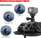 Avata FPV Adapter Mount Bundle for DJI Avata Drone Action 2 for Insta360 Go 1 Go 2 Action Cameras Accessories Extended Holder Bracket with 1/4 Screw Top Extension