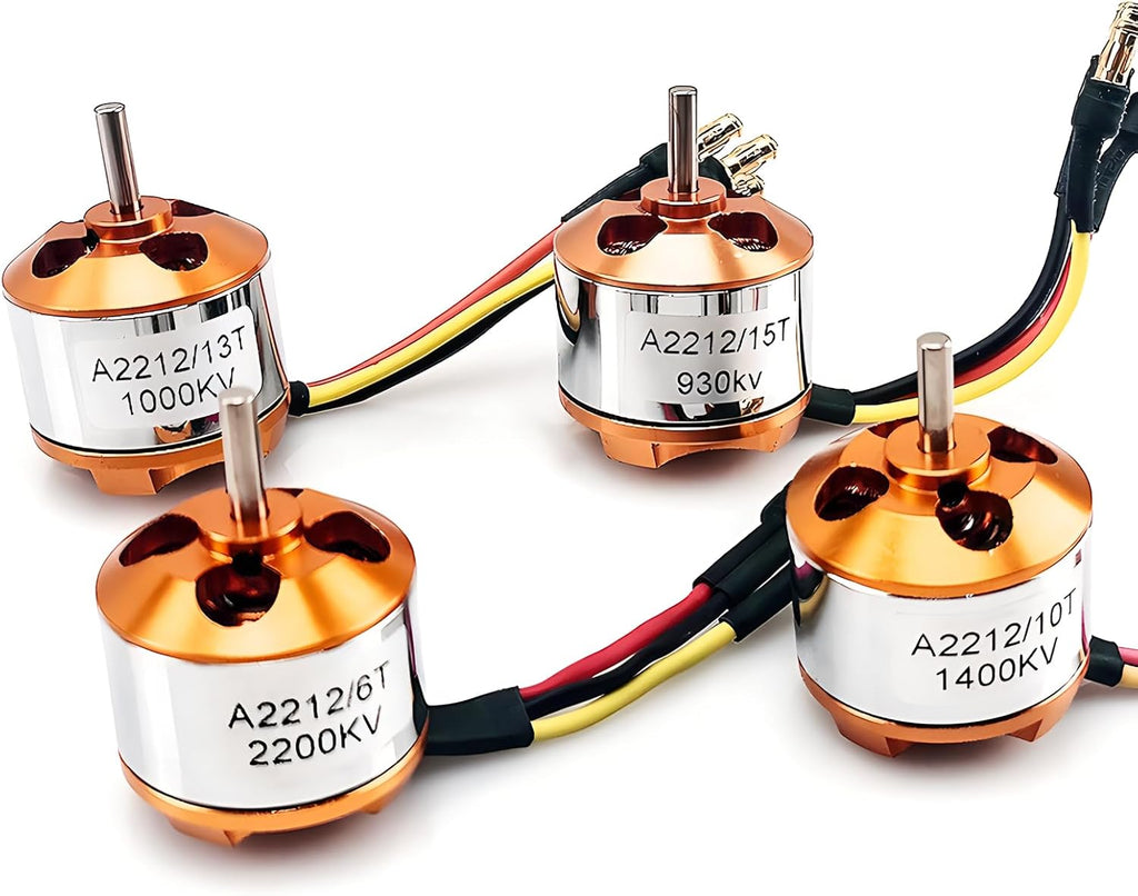 1 Piece 2212 1200KV Brushless Outrunner Motor 13T with 3.5mm Male Banana Bullet for RC DIY Aircraft Multi-Copter Quadcopter Drone