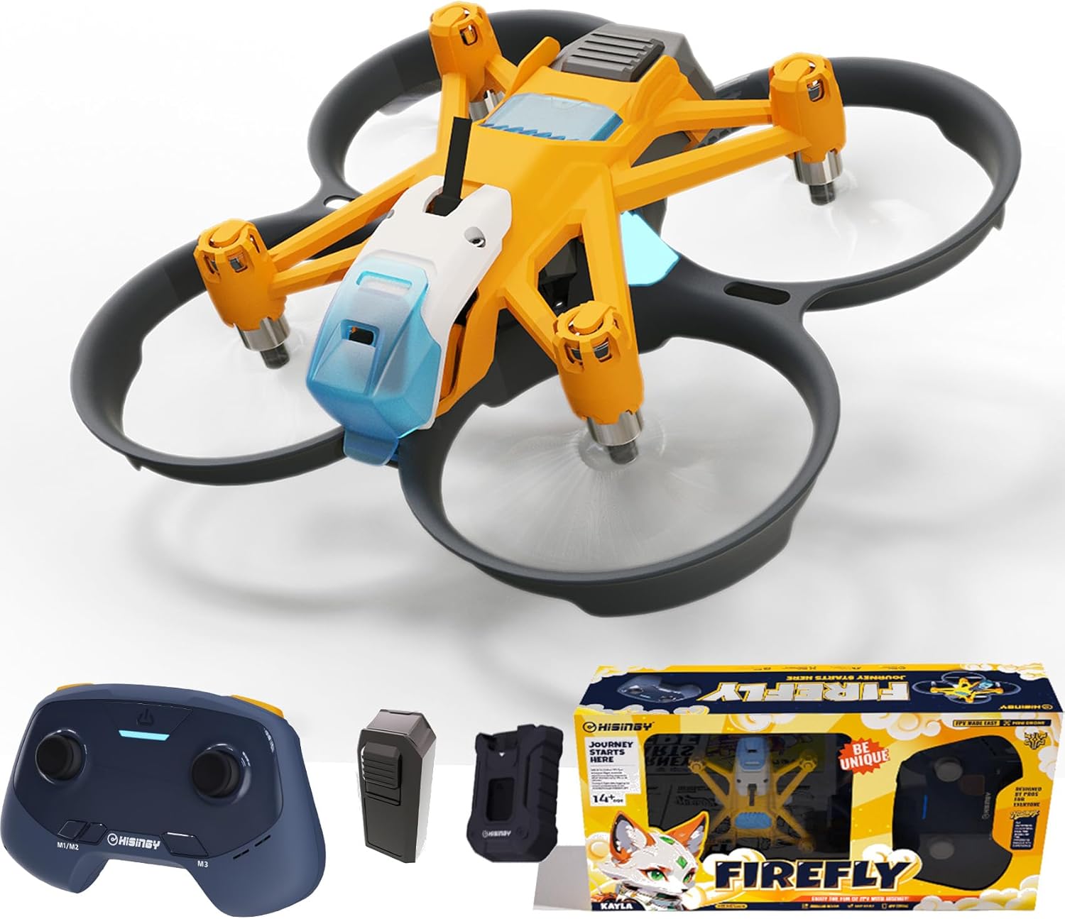 HISINGY Firefly Smart Mini Drones for Kids and Beginners,APP Control,Altitude Hold, Automatic Emergency Stop,Easy to Fly,Kids Toys for Boys and Girls, Gift Toys for Christmas and Birthday