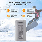 Intelligent Flight Battery Compatible with DJI Mini 4K, Mini 2,MiniSE,Mini2 SE Upgraded Drone Battery Replacement Parts 2400mah Up to 31 Minutes of Flying Time