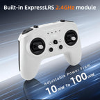 Radiomaster T8L ELRS 2.4GHz Radio Transmitter, 204g Lightweight Screenless Remote Controller with Hall-Effect Gimbals, USB-C Charging & Simulator Compatibility for FPV Drones, Fixed-Wing Aircraft