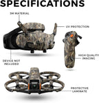 Drone Skin Compatible with DJI Avata 2 Bundle (2024) - Drt - Premium 3M Vinyl Protective Wrap Decal Cover - Easy to Apply | Crafted in The USA by MightySkins