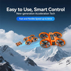 UAVRIAO Drone with 4.5 HD Screen Remote, 2K Dual Camera Quadcopter, Brushless Motors, 360¡ã protective cover£¬ Auto Hover, 30 Min Flight (2 Battery), WiFi FPV, Follow Me, 3D Flip, Headless Mode - Great Gift for Adults,