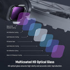 NEEWER ND/PL Filter Accessories Set Compatible with DJI Flip Drone (3 Pack), ND8/PL ND16/PL ND32/PL Snap On Multicoated HD Optical Glass Neutral Density Polarized ND Lens Filter Kit, FL-N37