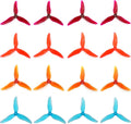 Gemfan Hurricane 51499-3 Blades PC Propellers Tri-Blade 5 Inch Props Compatible with 2205-2306 Brushless Motor for Popo RC Quadcopter FPV Racing/Freestyle Drone