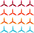 Gemfan Hurricane 51499-3 Blades PC Propellers Tri-Blade 5 Inch Props Compatible with 2205-2306 Brushless Motor for Popo RC Quadcopter FPV Racing/Freestyle Drone