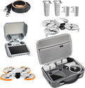 DJI Flip Accessories Bundle 5-in-1 for RC 2 Screen Controller, Portable Carrying Case for 3 Batteries, Propeller Guards, Landing Gear, Sunshade & Strap, Compatible Flip (RC 2/Combo)