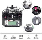 FS-i6X RC Transmitter and Receiver FS-iA6B iBus 10 Channel or PWM 6CH 2.4GHz Fly AFHDS2A Sky Radio Control System for FPV Drone Multirotor, Fixed-Wing, RC Car, RC Boat (Mode-2)