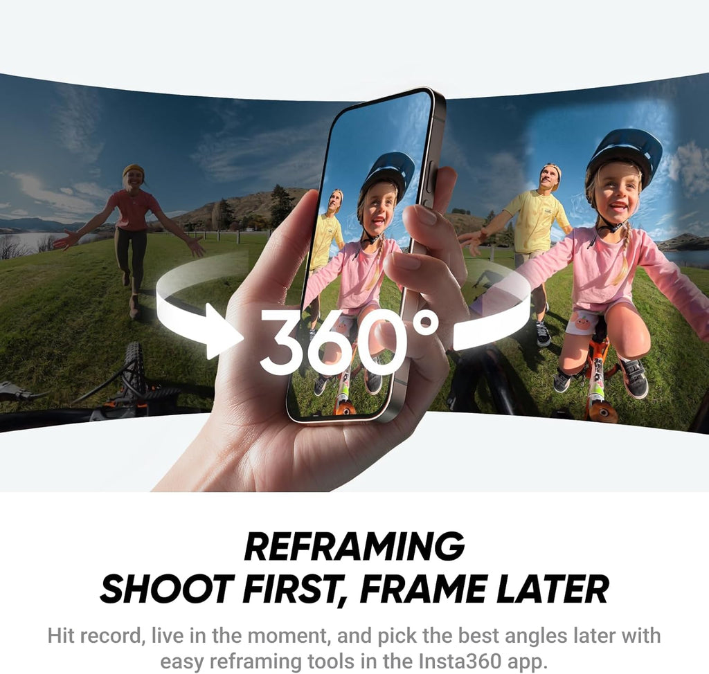 Insta360 X4 Air No Drone No Problem Bundle - Lightweight 165g 8K 360 Camera, 3 Meter Invisible Selfie Stick, Replaceable Lenses, Shoot First & Frame Later, FlowState Stabilization, AI-Powered App