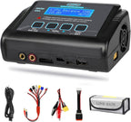 LiPo Battery Charger, 150W 10A RC Balance Fast Battery Charger Discharger for 1S-6S LiPo/Li-ion/Life/LiHV Battery 1-15S NiMH/NiCD PB Smart Batteries RC Car Drone