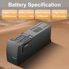 Avata 2 Battery 2 Pack with Charging Station, 2150mAh Intelligent Flight Avata 2 Battery Replacement and Two-Way Charging Hub, 23 Minutes of Max Flight Time Compatible with DJI Avata 2 Drone