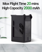 FPV Battery Fly More Kit for DJI FPV Drone Accessories, FPV Drone Battery Combo, Prolonged Flight Time and Fast Charging, Includes 2 Pcs DJI FPV Intelligent Flight Batteries and Charging Hub