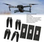 Drone Battery 3PCS 3.7V 1800mAh with 4Pcs Propeller Blades, Mini Propellers Accessories Drone Battery with Blades for E88 E88PRO E525 E99 E99PRO P1 K3 S1 RC UAV Battery Plug and Play