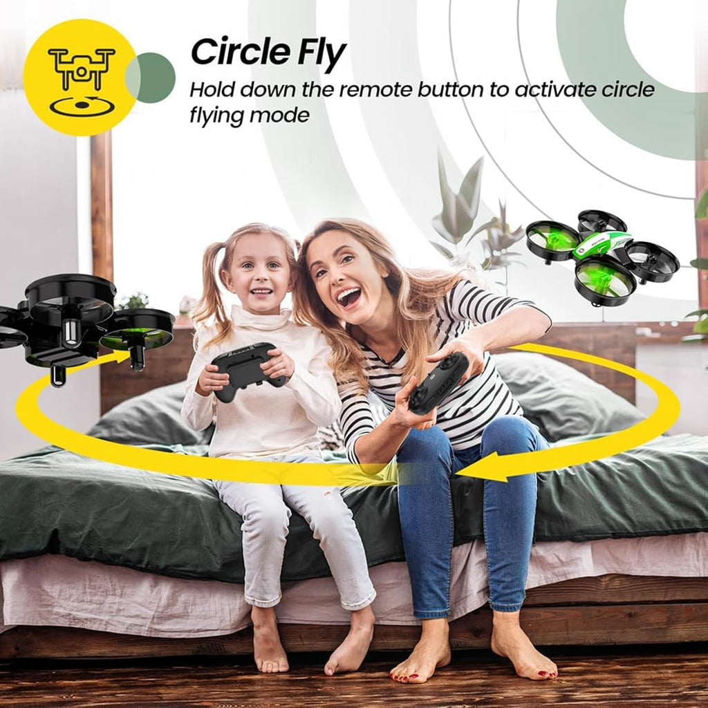 Holy Stone Mini Drone for Kids and Beginners, Indoor Outdoor Quadcopter Plane for Boys Girls with Auto Hover, 3D Flips, 3 Batteries, Headless Mode, Great Easter Gift Toy for Boys and Girls, HS210 Green