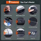 Lykus HC-3520 Waterproof Hard Case with Customizable Foam Insert, Interior Size 13.78x11.81x6.5 inch, Suitable for camera, lens, drone, mic, flashlight, projector, electronics, tools, and more