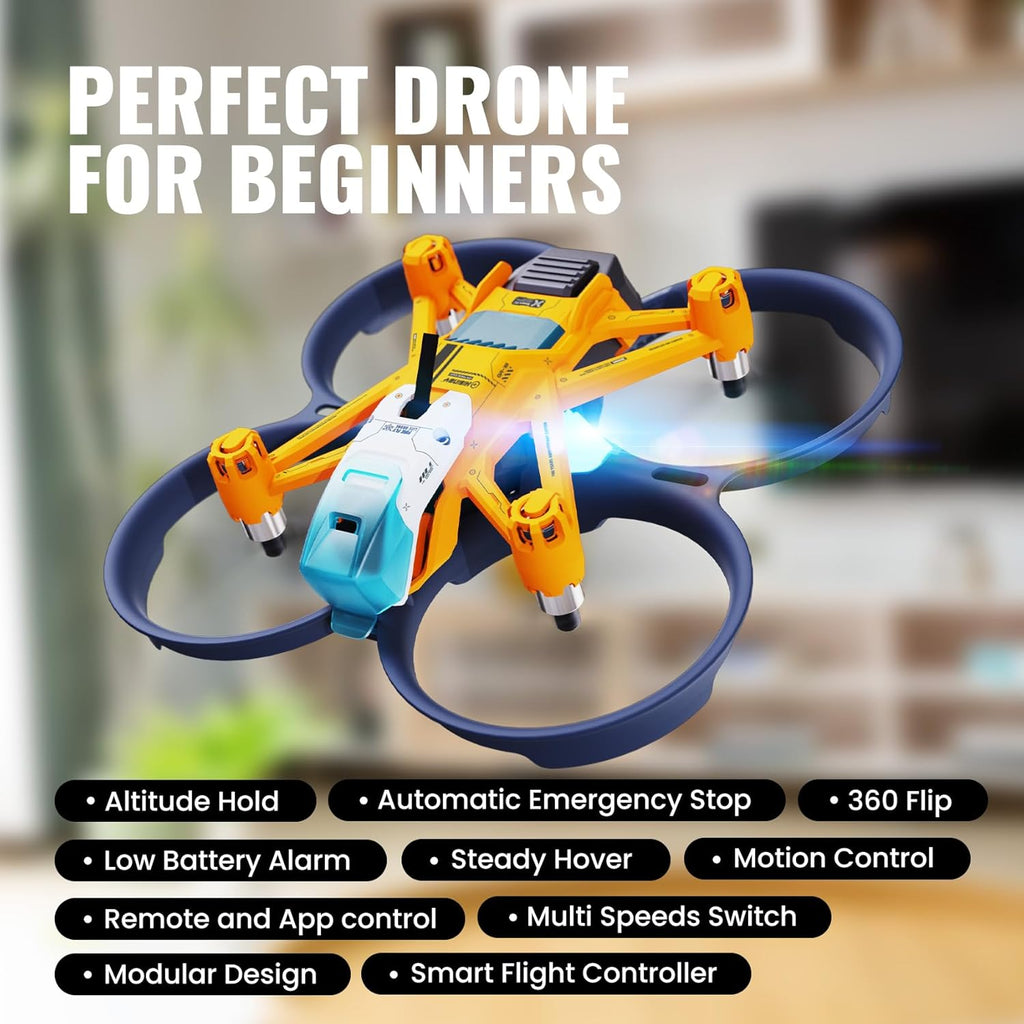 HISINGY Firefly Smart Mini Drones for Kids and Beginners,APP Control,Altitude Hold, Automatic Emergency Stop,Easy to Fly,Kids Toys for Boys and Girls, Gift Toys for Christmas and Birthday