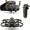 Glossy Glitter Drone Skin Compatible with DJI Avata 2 Bundle (2024) - Black Gold Marble - Premium 3M Vinyl Protective Wrap Decal Cover - Easy to Apply | Crafted in The USA by MightySkins