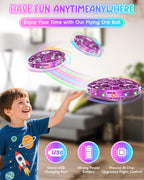 Flying Toy Drone for Kids£¬360¡ã Hands Free Motion Sensors Mini Drone with Cool LED Lights,Easy Indoor Small UFO Toy Flying Ball Drone for Kids -Pink