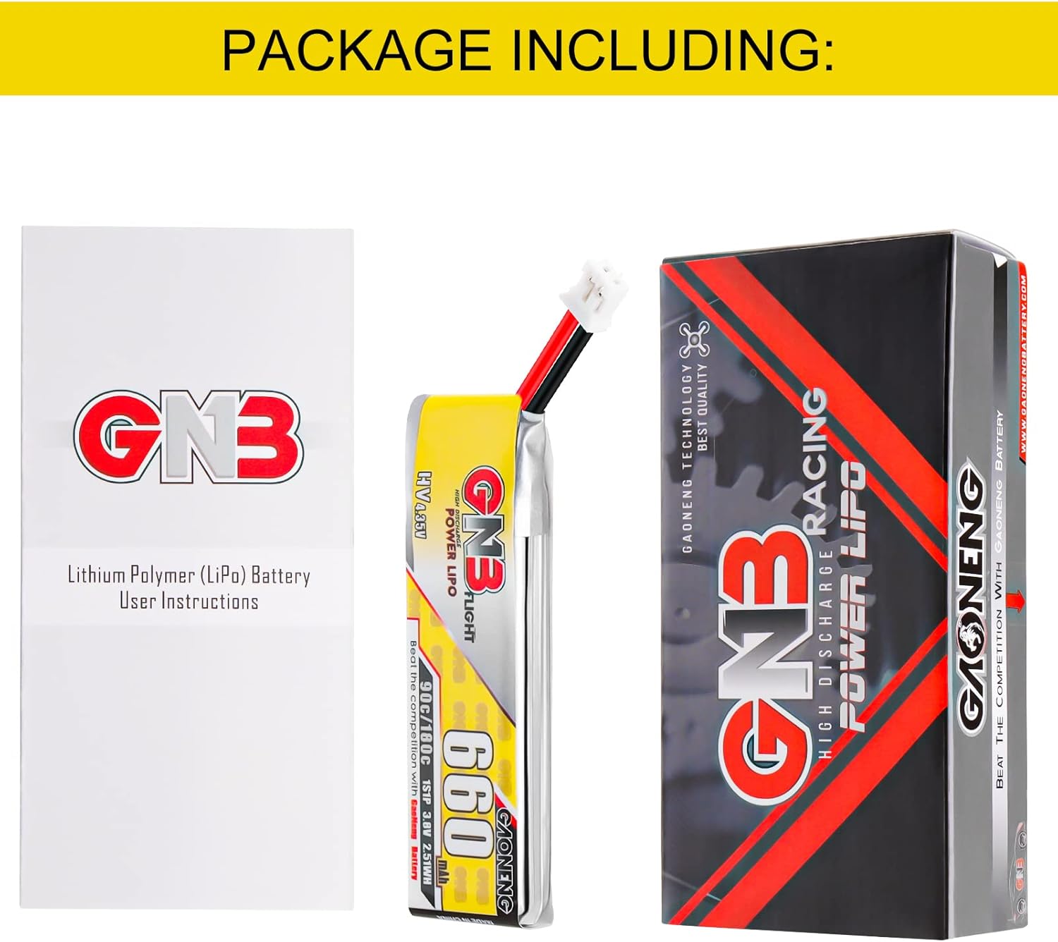 Crazepony 660mAh 1S LiPo Battery, 4PCS 3.8V LiHV Batteries 90C/180C JST-PH2.0 Connector for Eachines Trashcan Emax Tinyhawk Freestyle II Snapper7 Mobula7 75mm Micro FPV Racing Drone