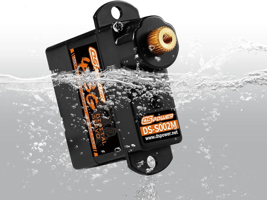 2PCS 4.3G Mini Servo, RC Micro Digital Servo Motor Metal Gear Coreless Steering Servos for Fixed-Wing Helicopter Airplane Drone 1/24 1/28 RC Car SCX24 Boat Robot Toy
