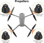 Propellers for DJI Air 3S Drone - 4Pcs Accessories Set with Propeller Guard Protector Landing Gear Low Noise Blades for DJI Air 3/Air 3S Drone Accessories Bundles