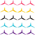 20PCS Drone Props Propeller Gemfan Hurricane 51477 Smooth FPV Racing Props 5.1inch 3-Paddle Propeller CW CCW Props with 5mm Mounting Hole for 2206-2407 Motor for FPV Racing Drone
