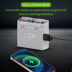 Multifunction Parallel Battery Charger with Storage Charge for DJI Mini 4K/2/2 SE,Mini SE Drone,Two-Way Charging Hub,Dual Batteries Accessories