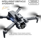 Sonilco S1S Mini Drone with Dual Lens Camera, Brushless Motor, 4-Sided Obstacle Avoidance, LED Light Bar, Altitude Hold, One-Key Return, Wi-Fi FPV, 18min Flight Time, 2 Batteries ¨C Foldable Design (Ages 14+)