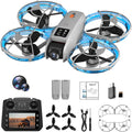Drone with Camera for Adult Beginners, Brushless Motor, One Key Take Off/Land, Optical Flow Positioning Gesture Photo Video RC Quadcopter with Body Light 2 Battery CZ26 Drones Gift for Adults Beginner