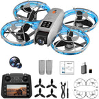 Drone with Camera for Adult Beginners, Brushless Motor, One Key Take Off/Land, Optical Flow Positioning Gesture Photo Video RC Quadcopter with Body Light 2 Battery CZ26 Drones Gift for Adults Beginner